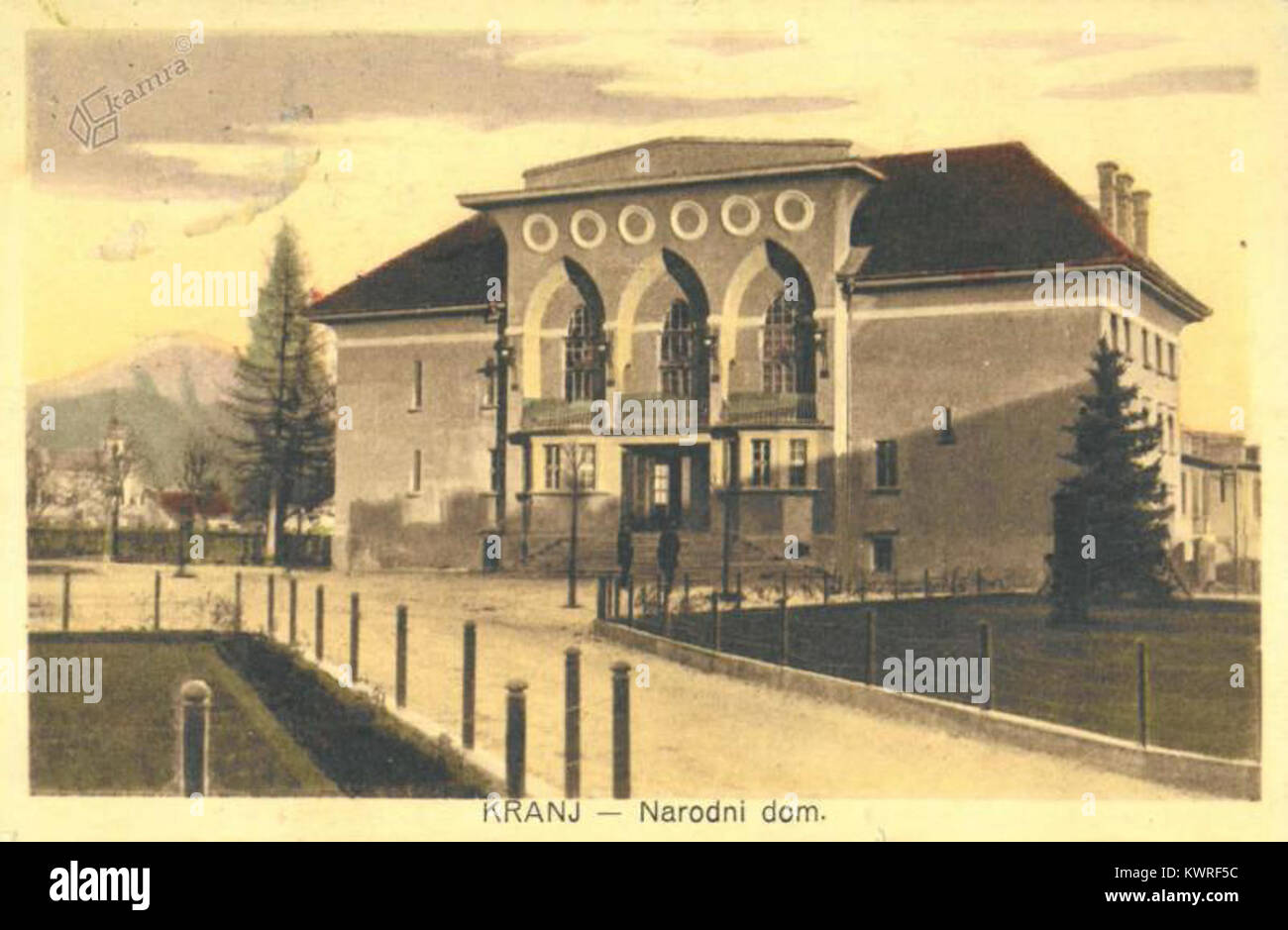 Kranja ‘Razglednica Kranja 1925’ is a postcard of the town Kranja in Slovenia ...
