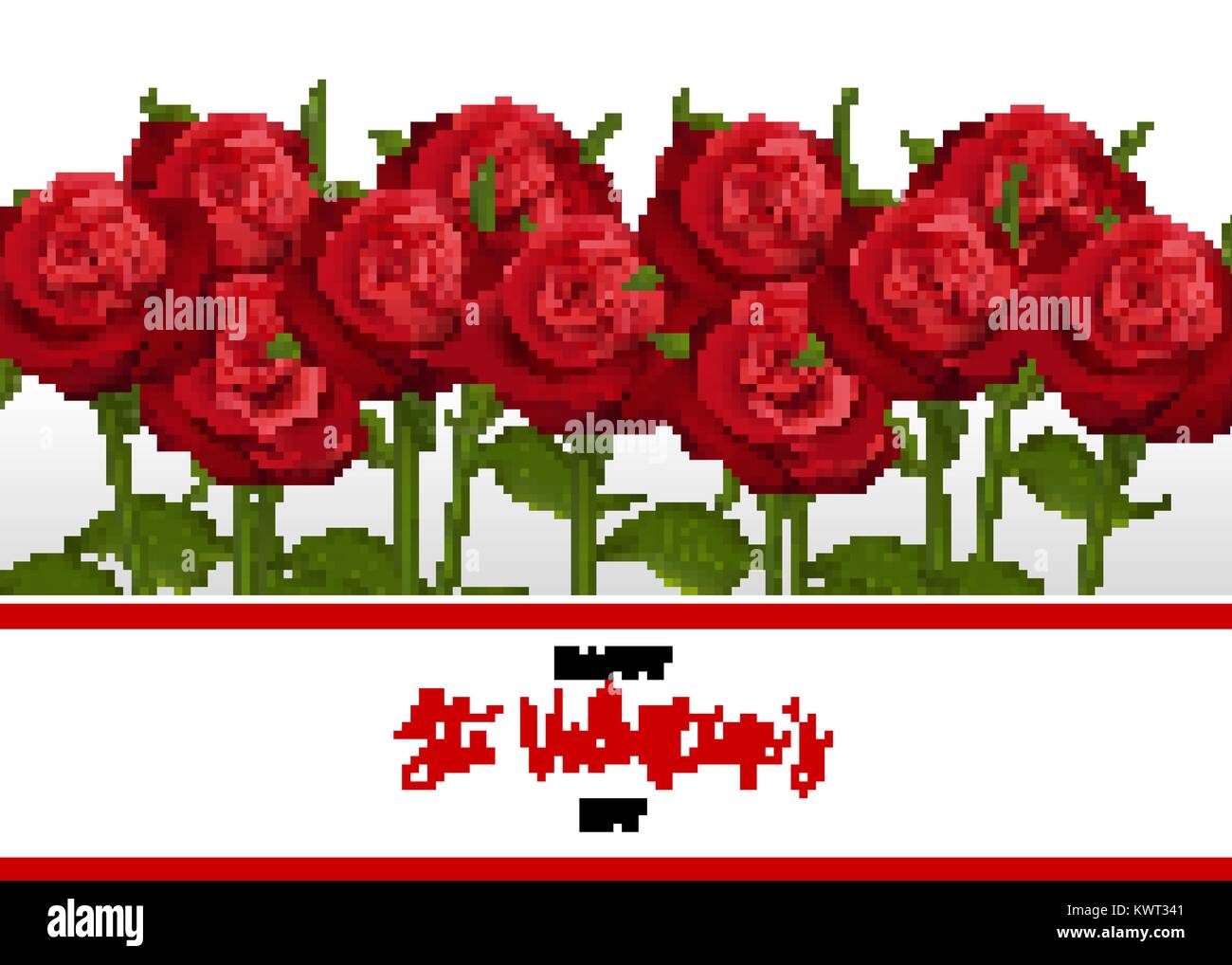 Rose bouquet card Stock Vector Images Alamy