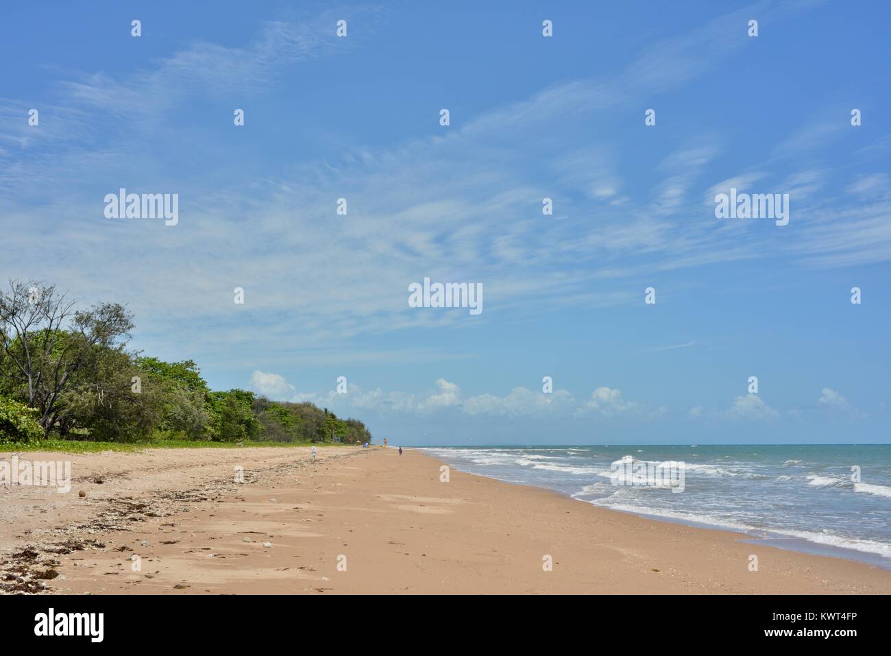 Bagal beach showing the stinger nets way off in the hires stock