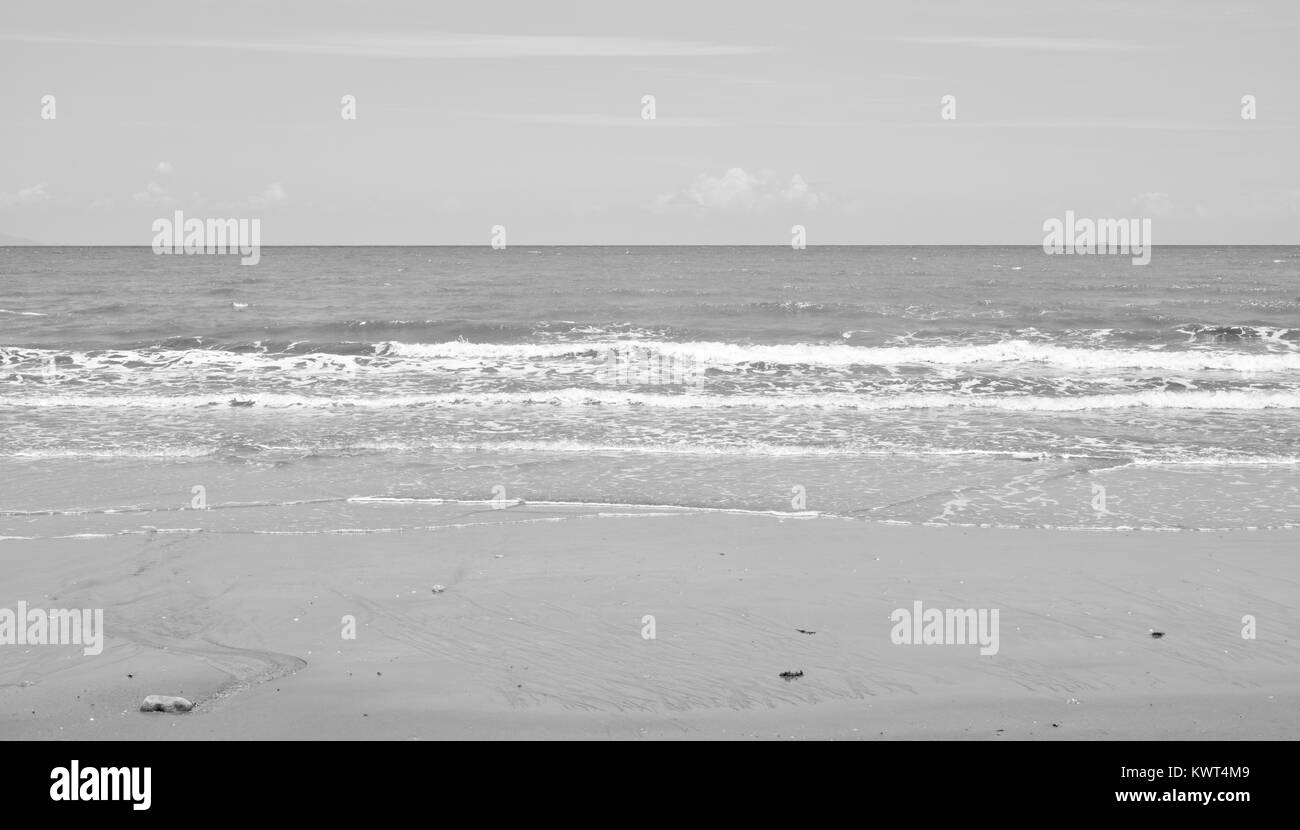 A remote tropical deserted beach, Balgal Beach, Queensland, Australia ...