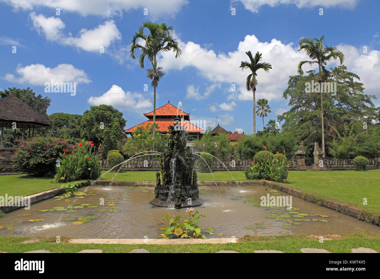 Fountain In The Grounds Of Pura Taman Ayun The Royal Temple