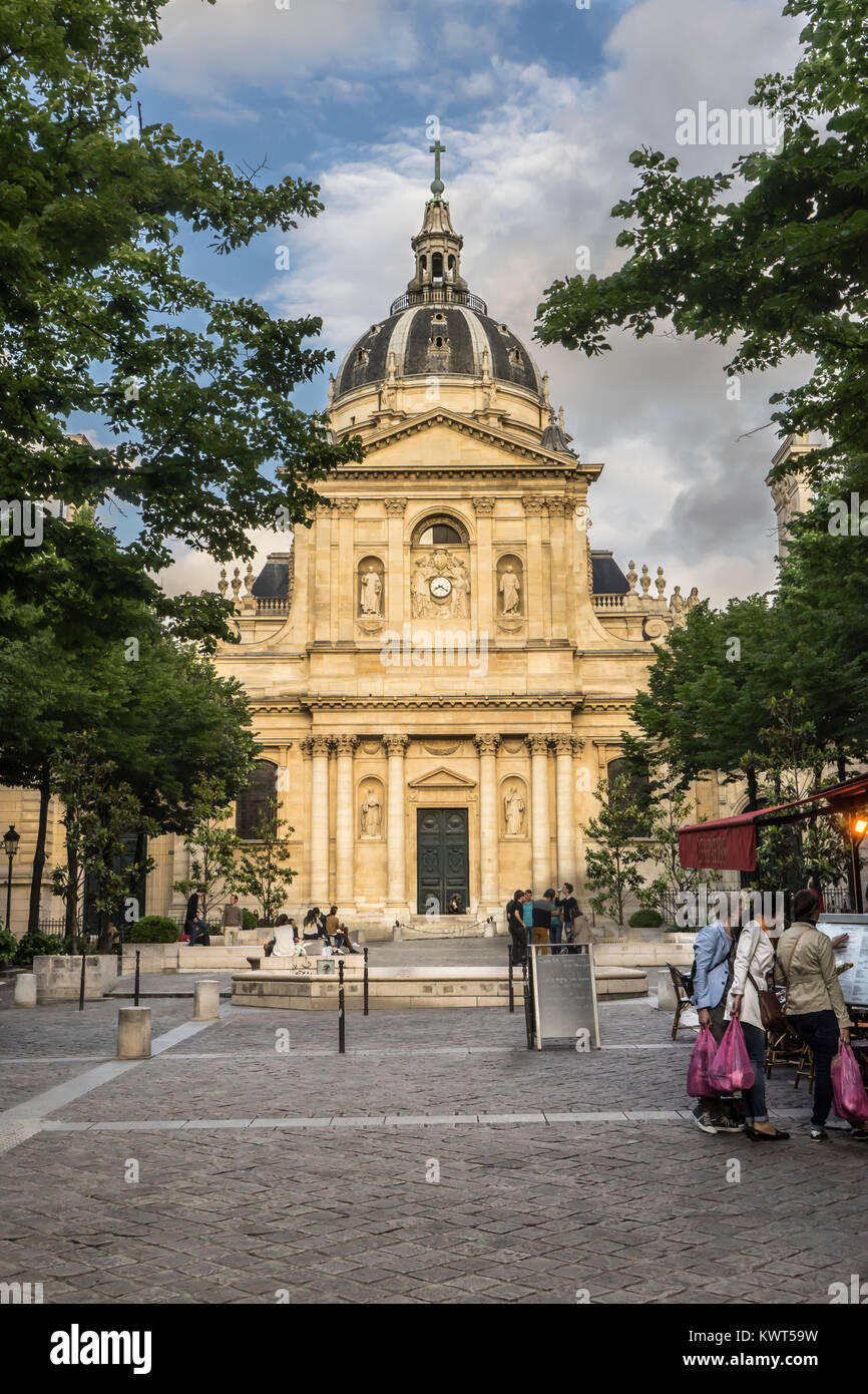 France, Paris (75), Chapel of the Sorbonne Stock Photo