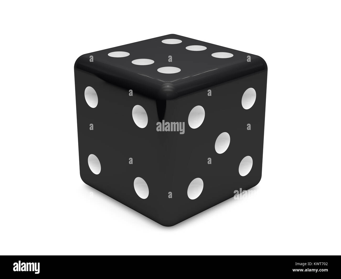 Casino dice isolated on white, 3d rendering Stock Photo Alamy