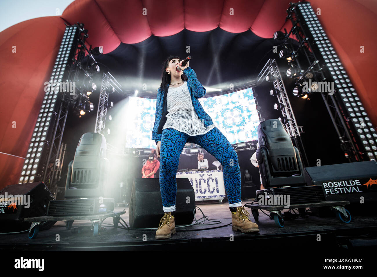 The Swedish rapper Ana Rab aka Gnucci pictured live at the Apollo Stage ...