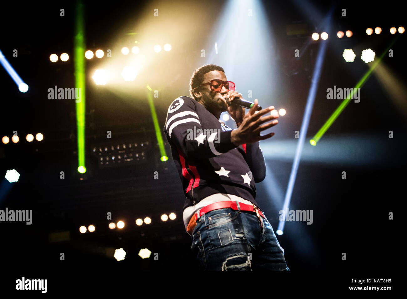 The American rapper and lyricist Gucci Mane performs a live during the Danish festival Festival 2017. Denmark, 29/06 2017 Stock Photo - Alamy