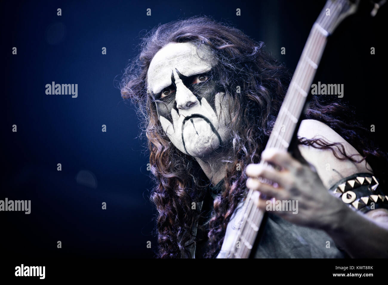 The Norwegian black metal band Immortal performs a live concert at Denmark's yearly open air heavy metal festival Copenhell 2012 in Copenhagen. Denmark 16/06 2012. Stock Photo