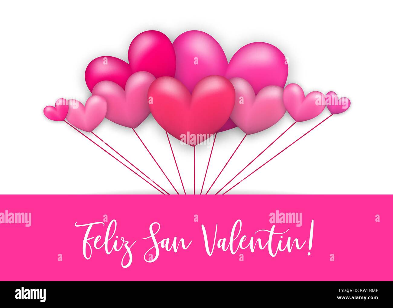 Happy valentines day heart greeting card Stock Vector Image & Art - Alamy