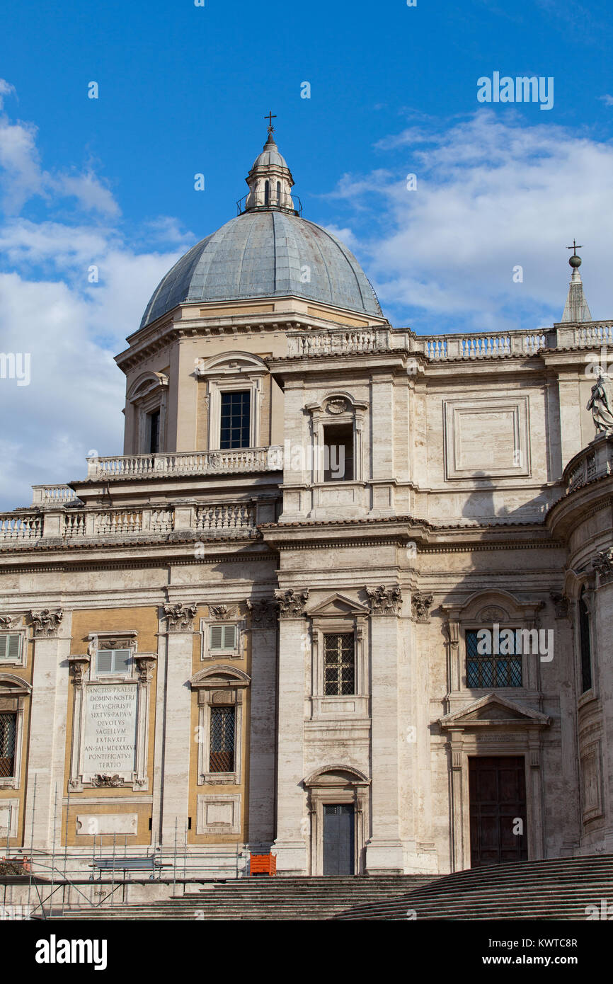Basilica di Santa Maria Maggiore, Cappella Paolina, view from Piazza