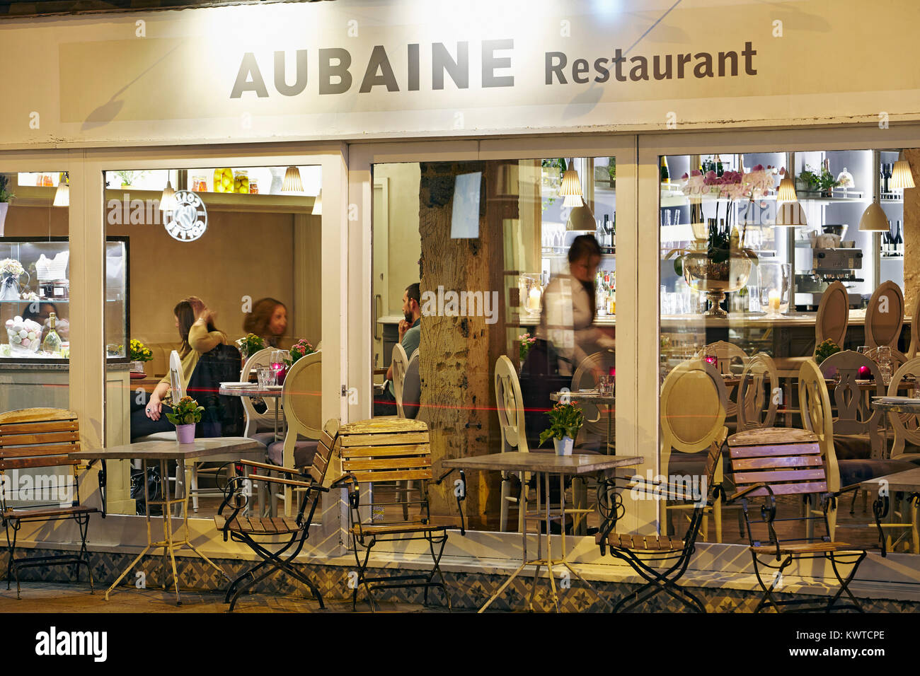 Aubaine Restaurant, Wimbledon Village, London, UK Stock Photo