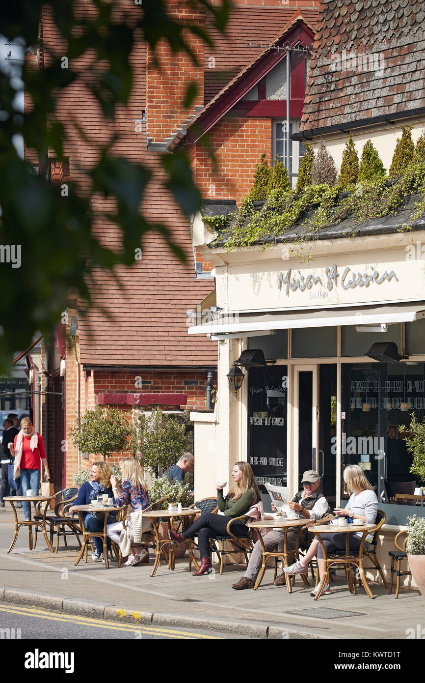 Maison St Cassien Restaurant, Wimbledon Village, London, UK Stock Photo