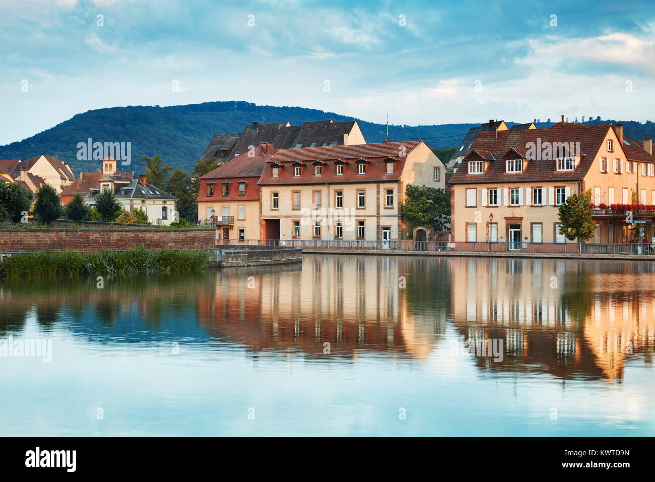 River Marne in Saverne, Bas-Rhin department in Alsace, France Stock Photo