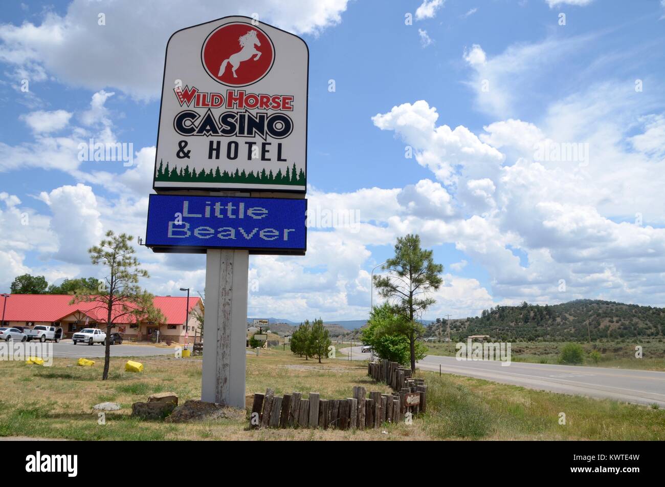 wild horse casino and hotel dulce jicarillo apache reservation new mexico Stock Photo