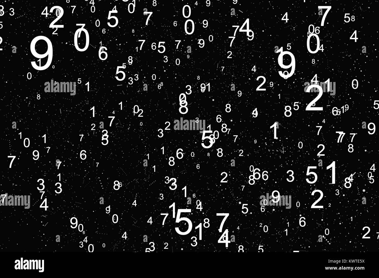 Abstract background with numbers Stock Photo - Alamy