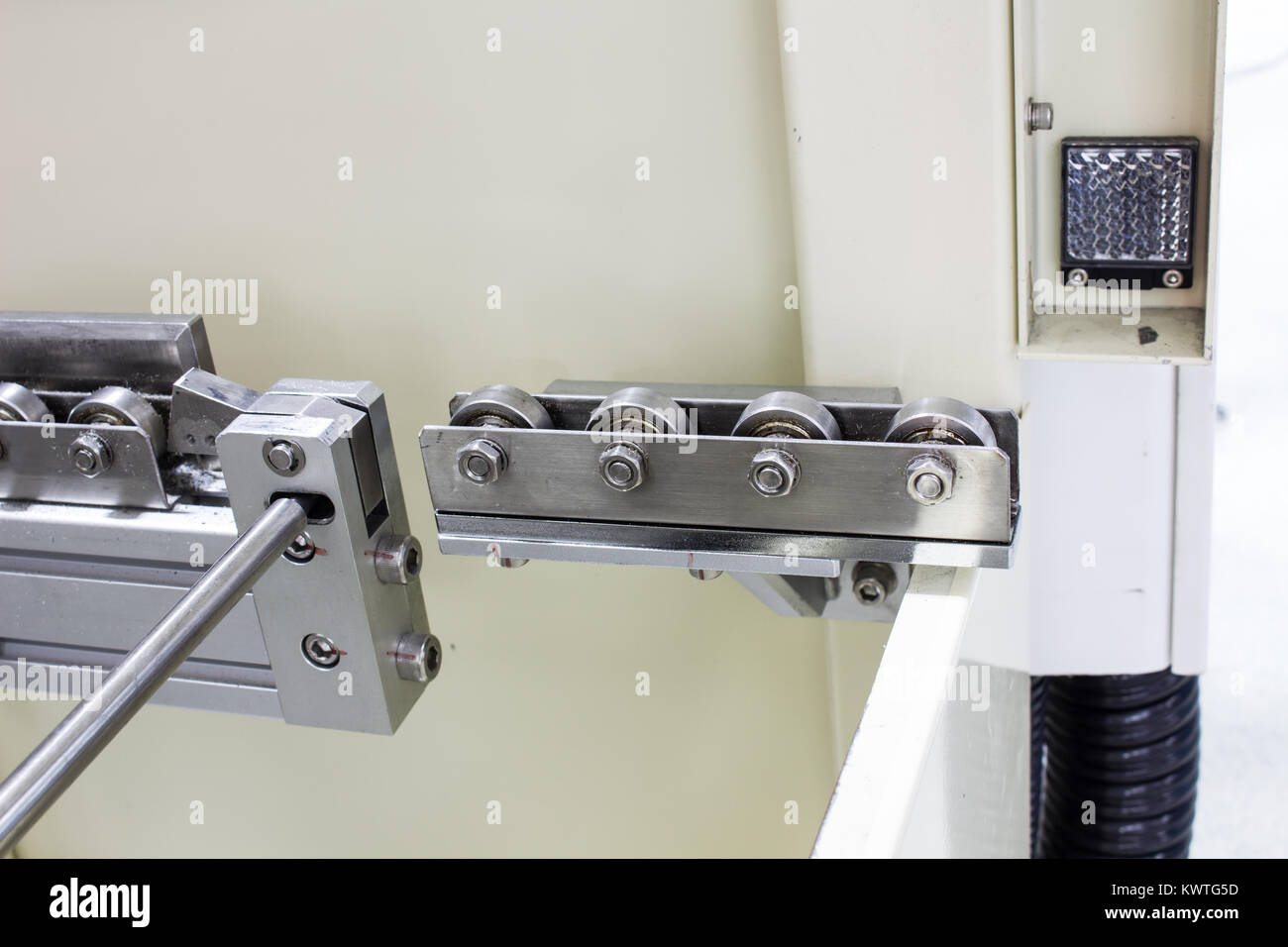 The ball bearing for conveyor material in machine Stock Photo Alamy