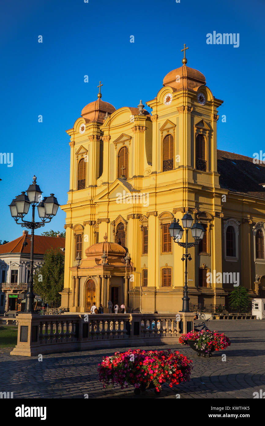 Timisoara, Romania Piata Unirii (Union Square) by the Catholic Dome