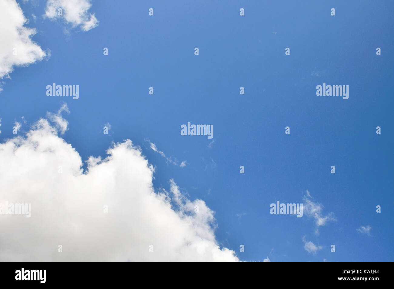 Blue sky and white cloud background suitable for abstract concepts ...