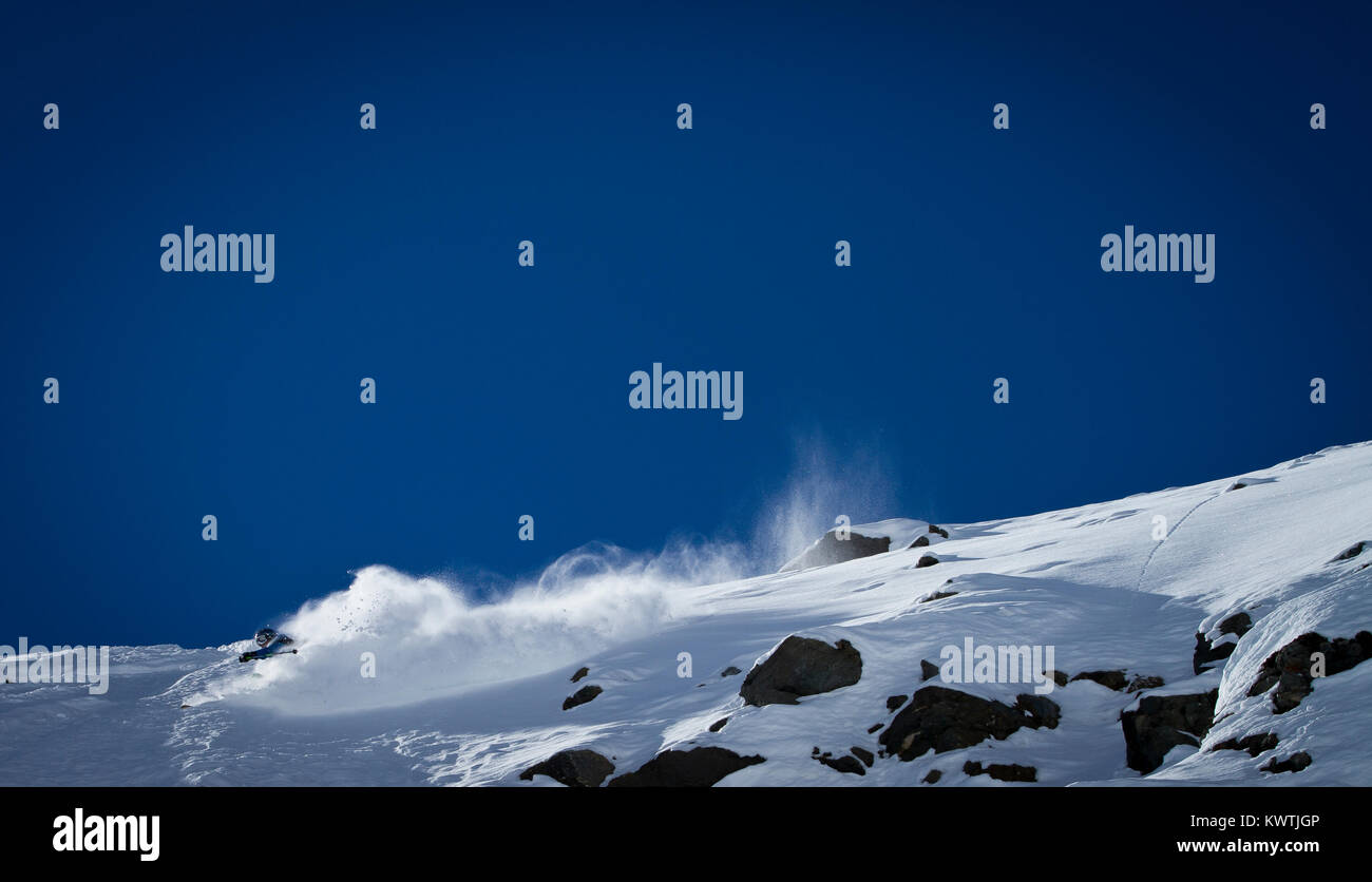 freeride Chamonix-Mont-Blanc Stock Photo