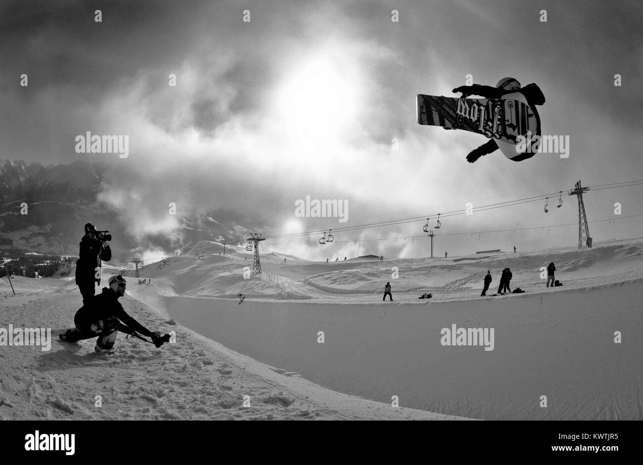 ski jump, freeride Stock Photo Alamy