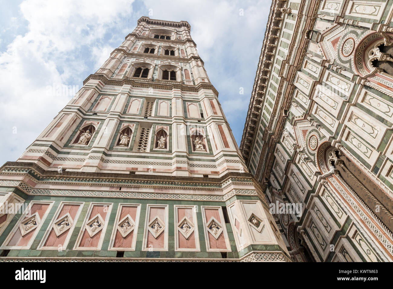 Giotto's Campanile, Florence Cathedral, Italy. Stock Photo