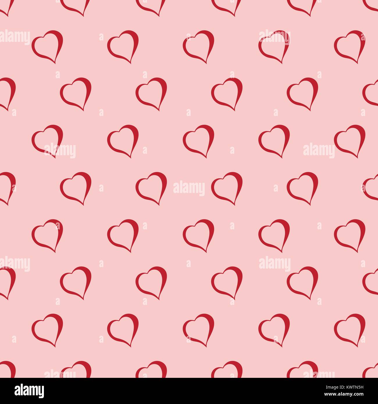 Vector seamless background with polka dots and hearts Stock Vector ...