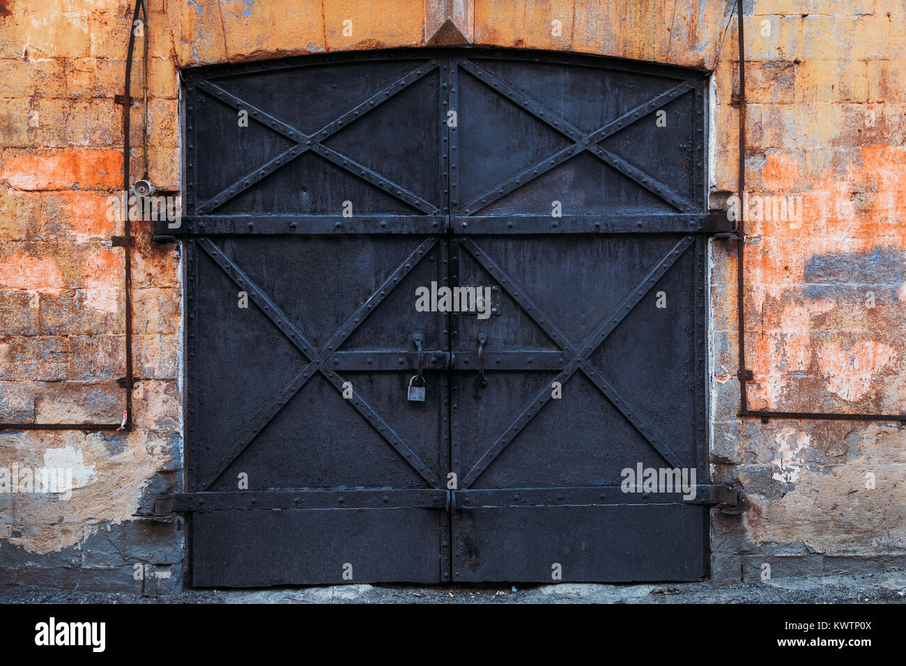 Old iron door Stock Photo Alamy
