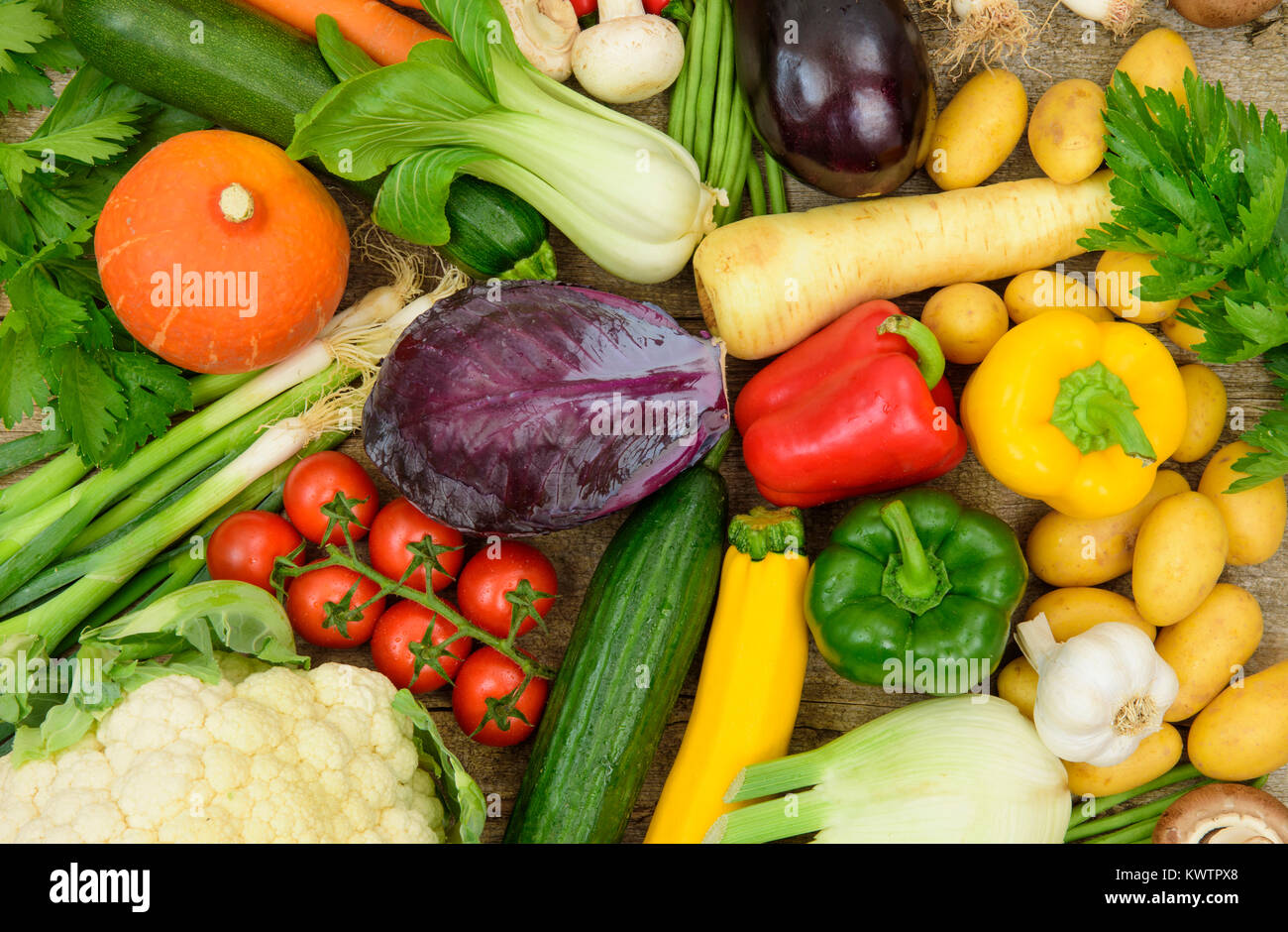 group of fresh vegetable fruits as healthy food Stock Photo Alamy
