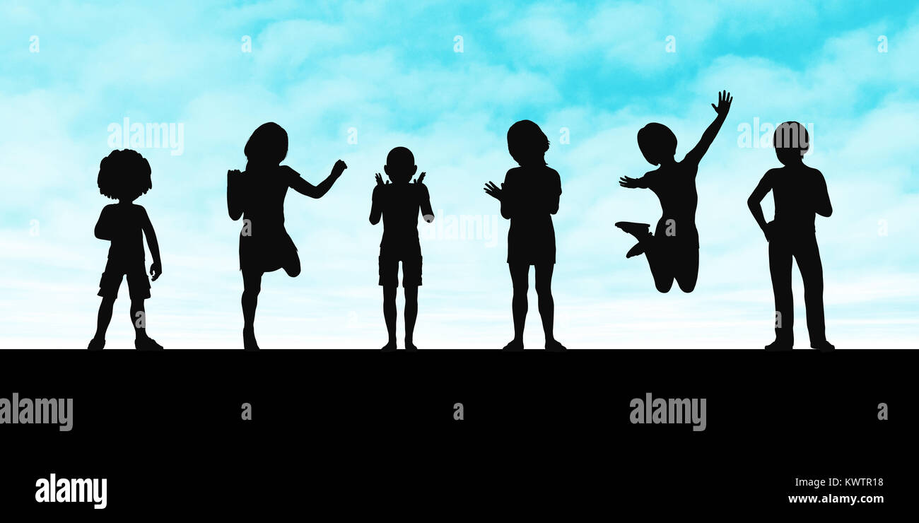 Children Having Fun in the Sun by the Beach Stock Photo Alamy