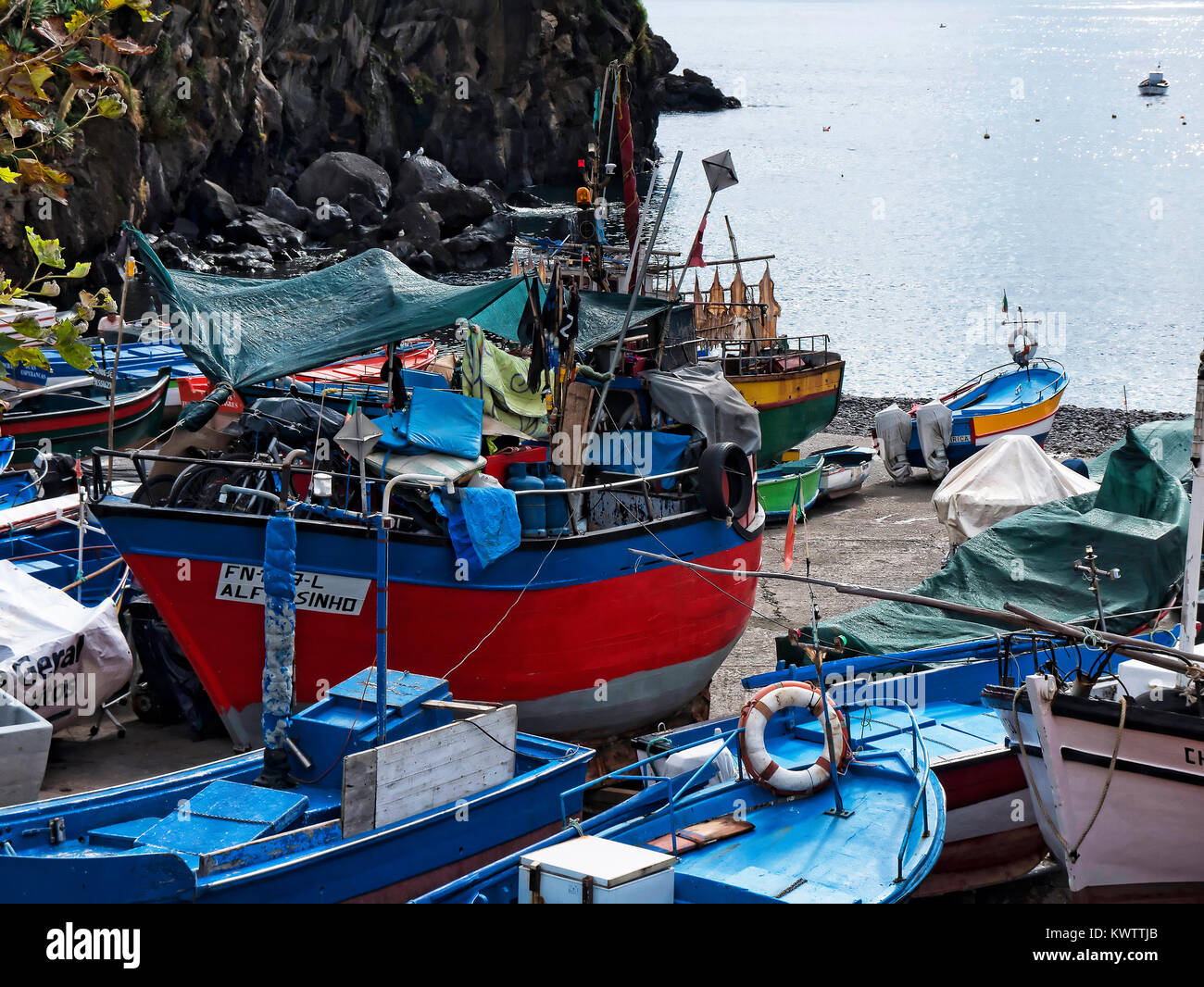 Camara de Lobos a fishing village near the city of Funchal Madeira has