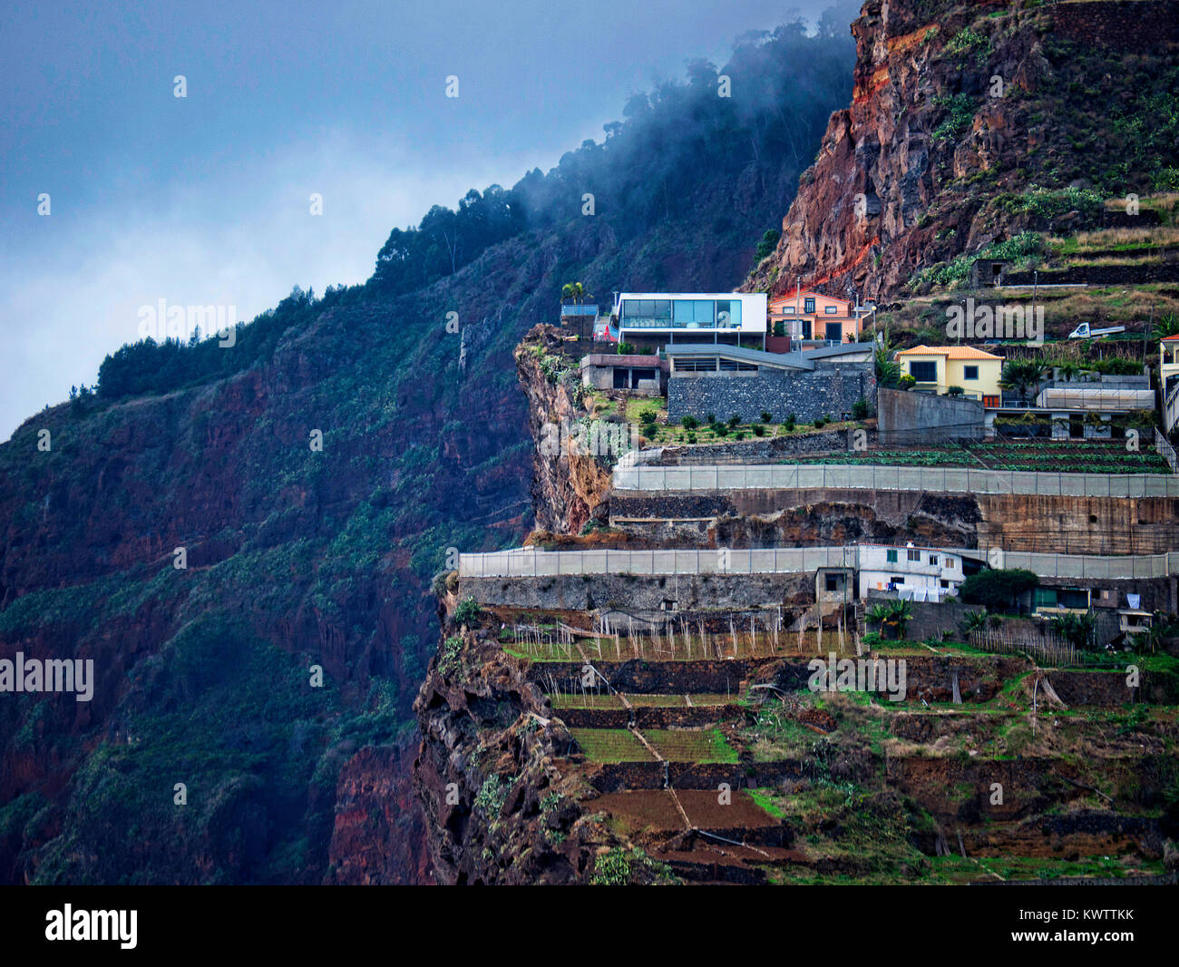 Camara de Lobos a fishing village near the city of Funchal Madeira has