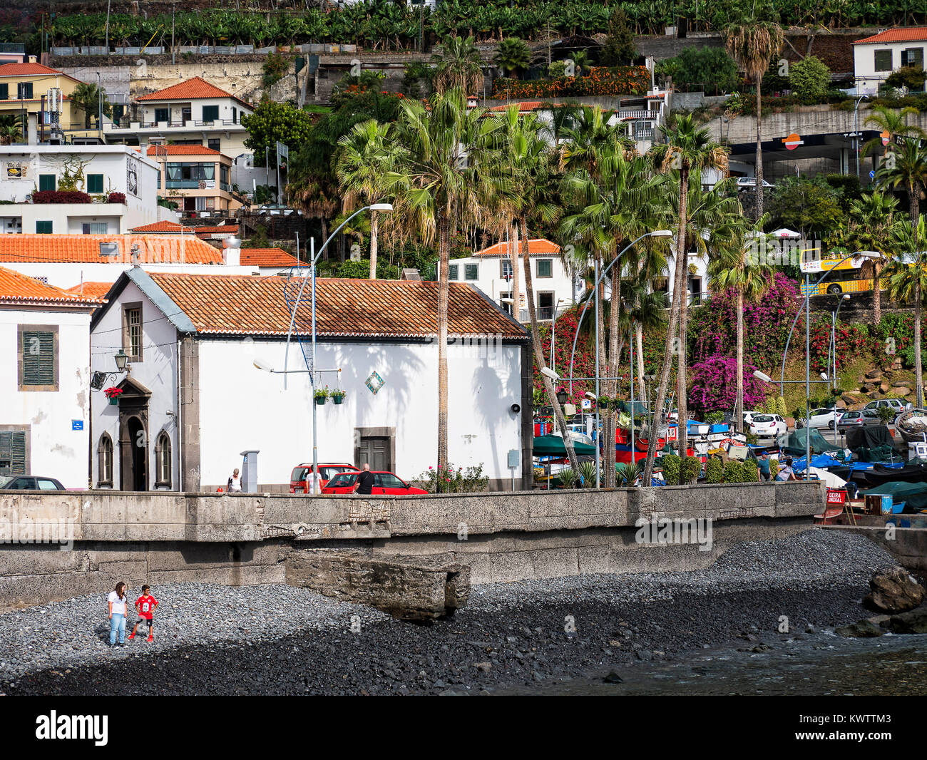 Camara de Lobos a fishing village near the city of Funchal Madeira has