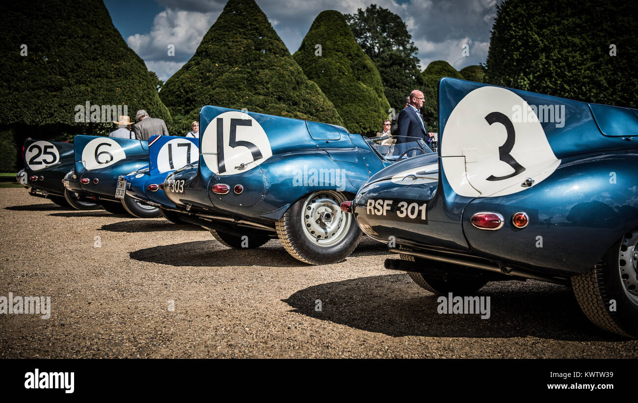 Classic & vintage cars on display during the Concours of Elegance at