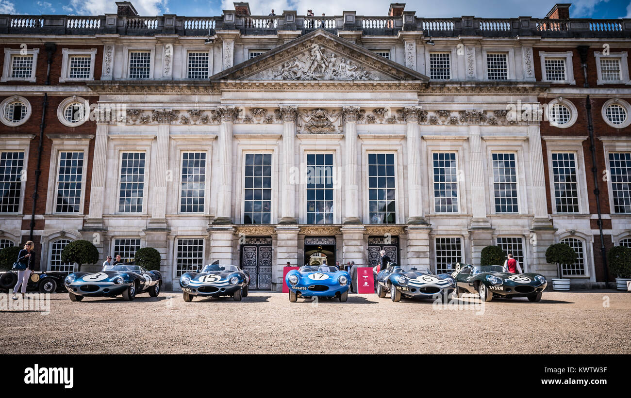 Classic & vintage cars on display during the Concours of Elegance at