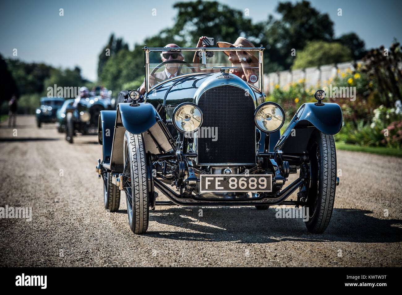 Classic & vintage cars on display during the Concours of Elegance at