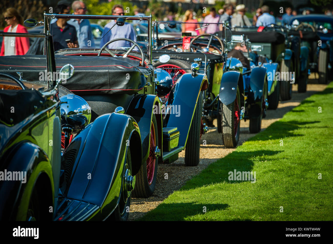 Classic & vintage cars on display during the Concours of Elegance at
