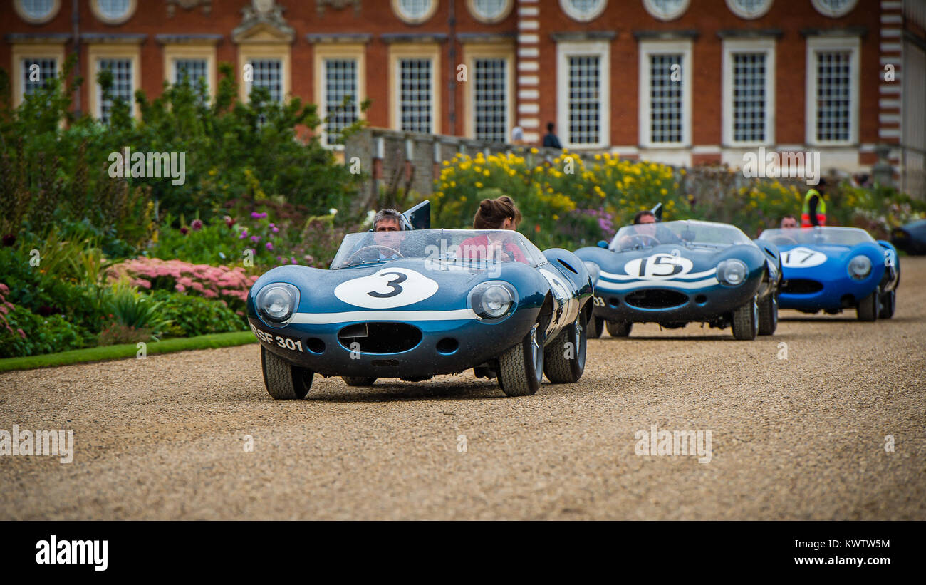 Classic & vintage cars on display during the Concours of Elegance at