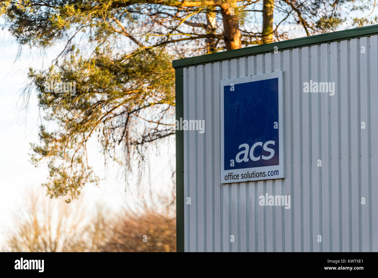 Northampton UK December 09, 2017: ASC Office Solutions logo sign in ...