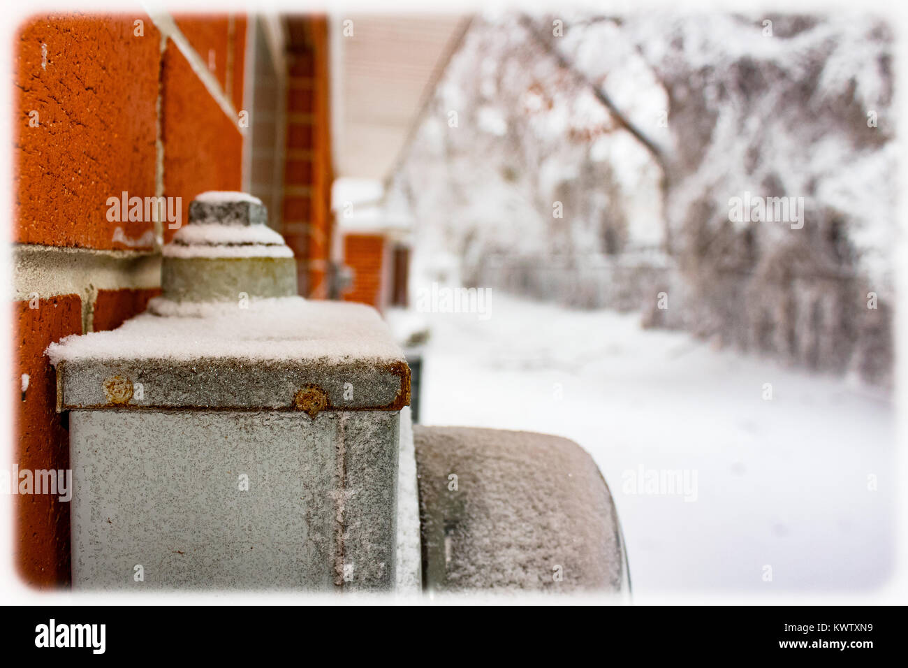 Snow Covered Stock Photo