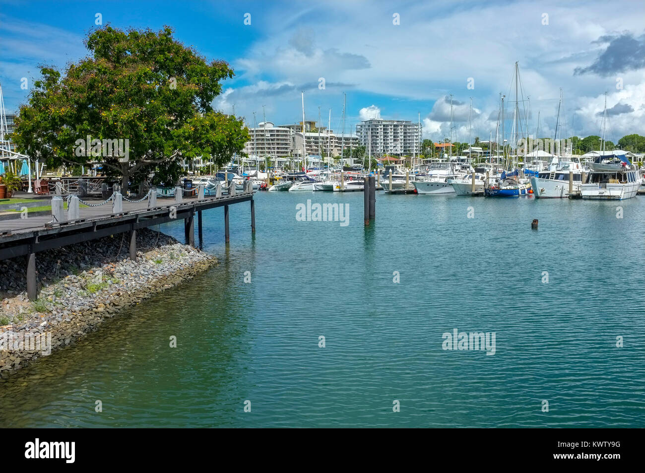 Cullen Bay Marina in Darwin, Northern Territory, Australia Stock Photo