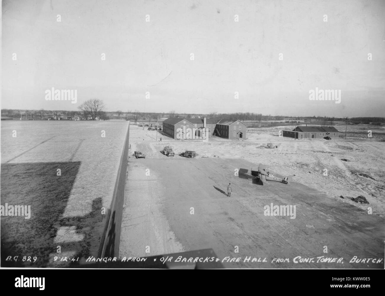 RCAF Burtch Apron 9 Dec 1941 Stock Photo