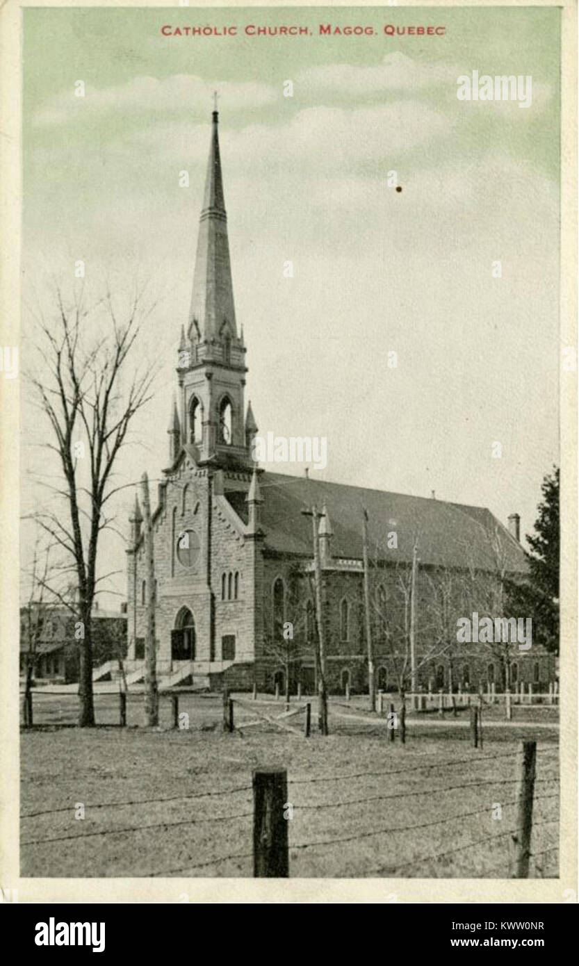 Église de SainteMargueriteMariedeMagog BAnQ P748S1P1331 Stock Photo