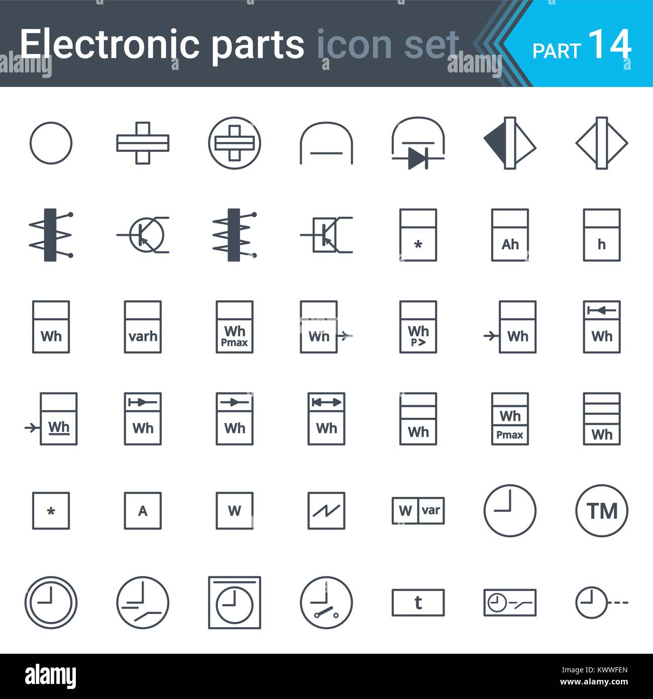 electronic circuit symbols chart