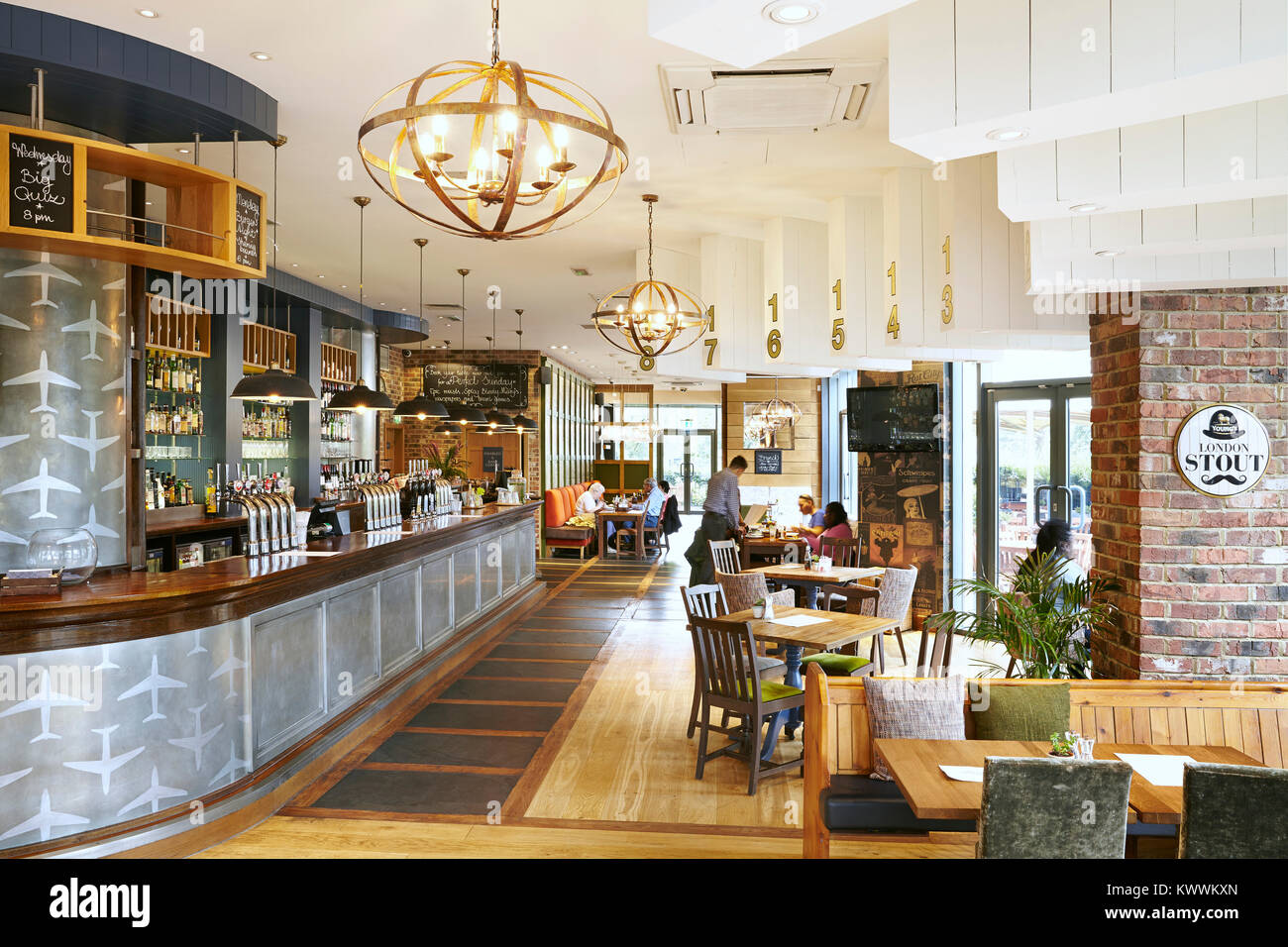 The Beaufort pub and restaurant in Colindale, North London, England Stock Photo