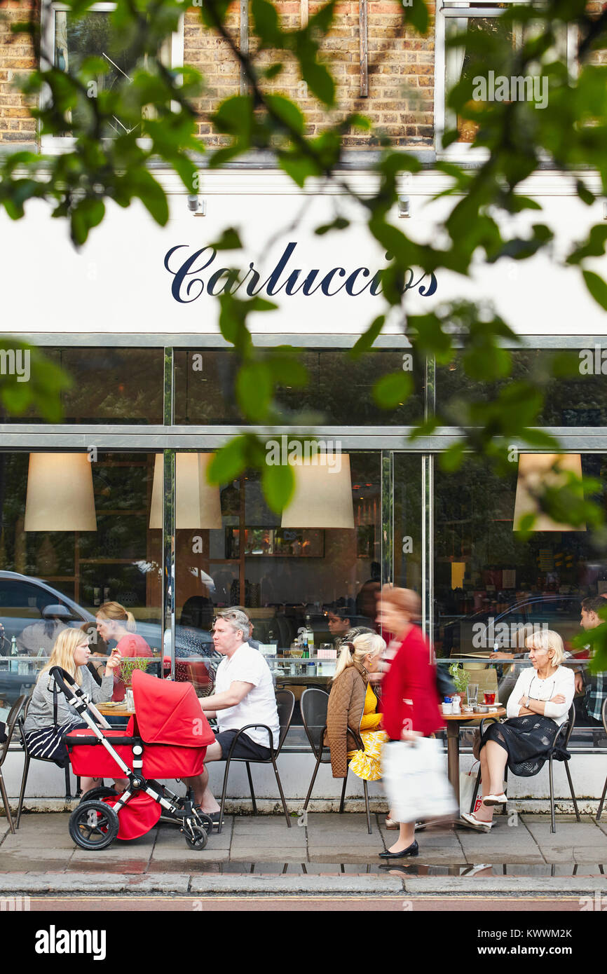Carluccios Restaurant, Ealing Broadway, London, UK Stock Photo