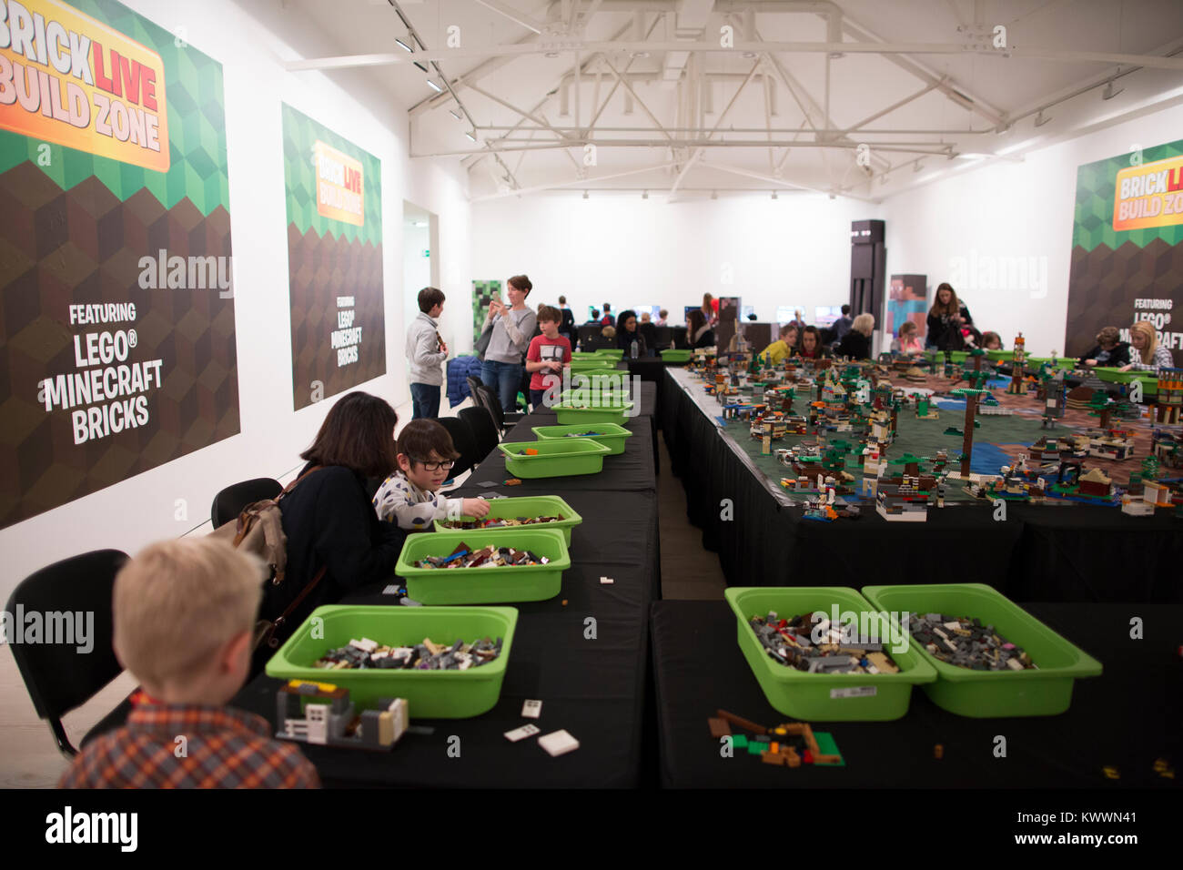 BRICKLIVE event, UK's largest event celebrating LEGO, sculptures, dive into brick pits and play