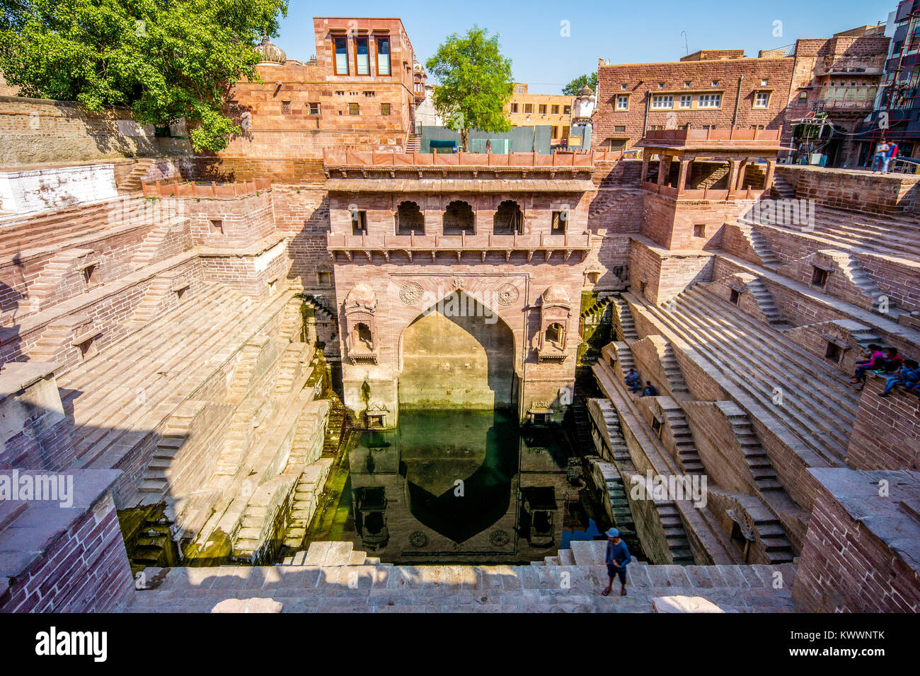 The Step Well in Jodhpur, India Stock Photo