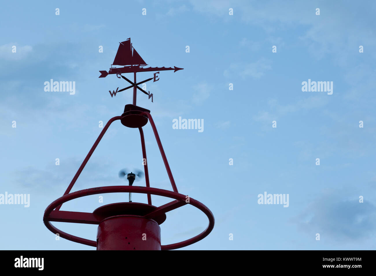 A maritime weather vane Stock Photo