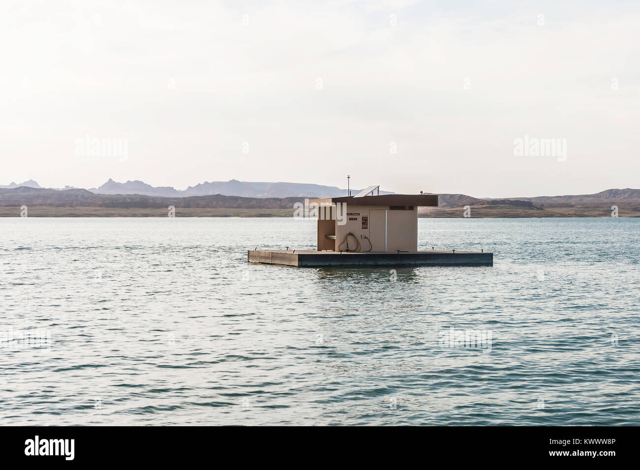 Boat pumpout station on the Lake Mead, Lake Mead National Recreation