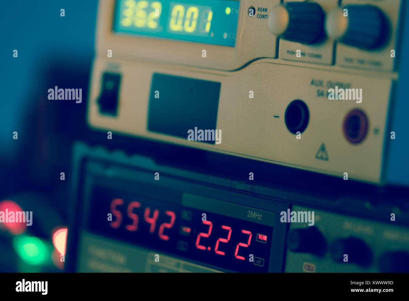 display of electronic measuring instrument Stock Photo Alamy