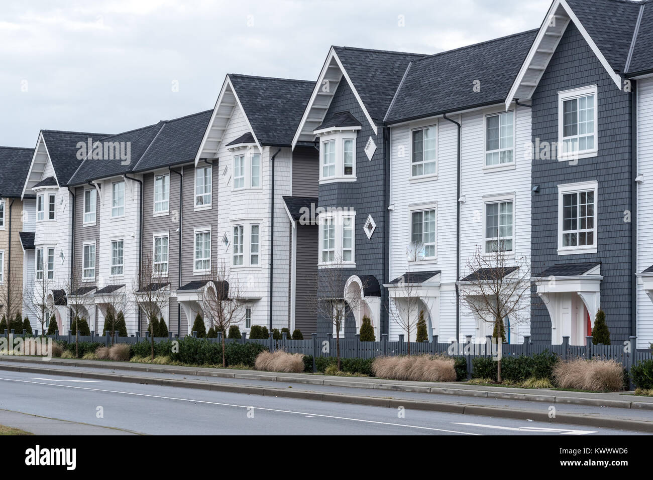 Newly constructed houses in Langley, Langley, British Columbia, Canada Stock Photo Alamy