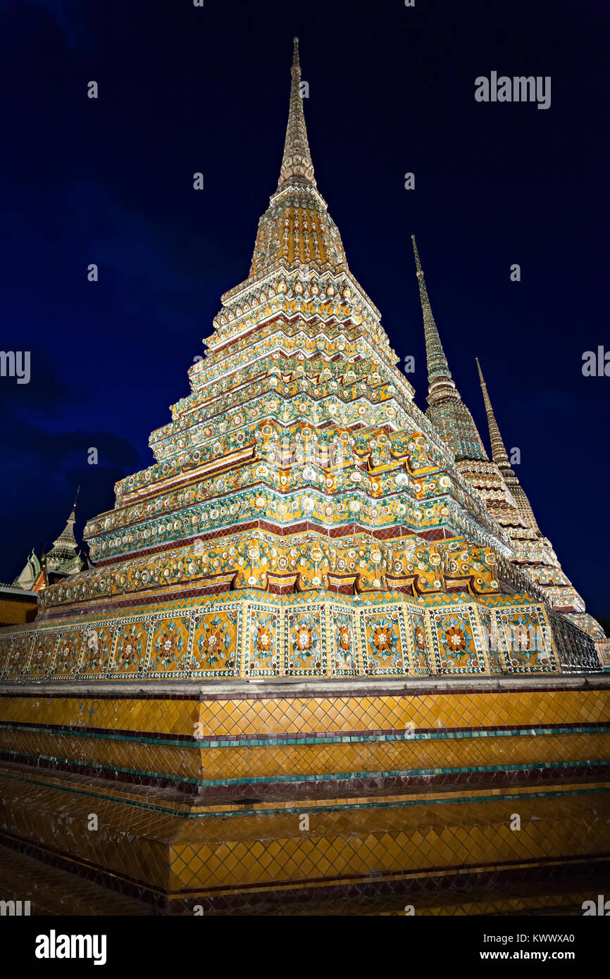 Wat Pho is a Buddhist temple complex in Phra Nakhon district in Bangkok, Thailand Stock Photo